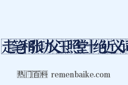 走笔和张功父玉照堂十绝近义词是什么意思的图片